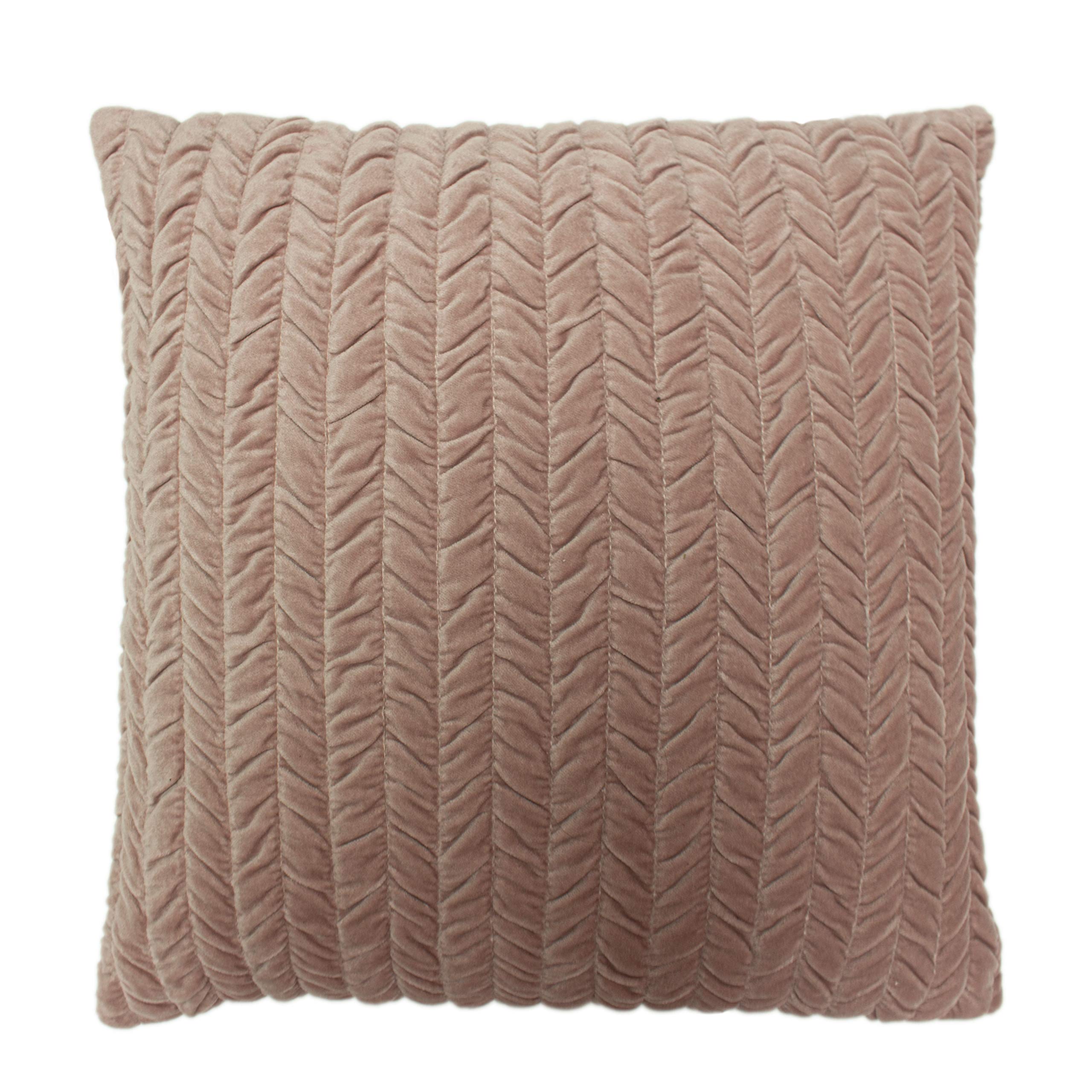 Riva Home Allure Polyester Filled Cushion, Blush, 45 x 45cm (18" x 18")