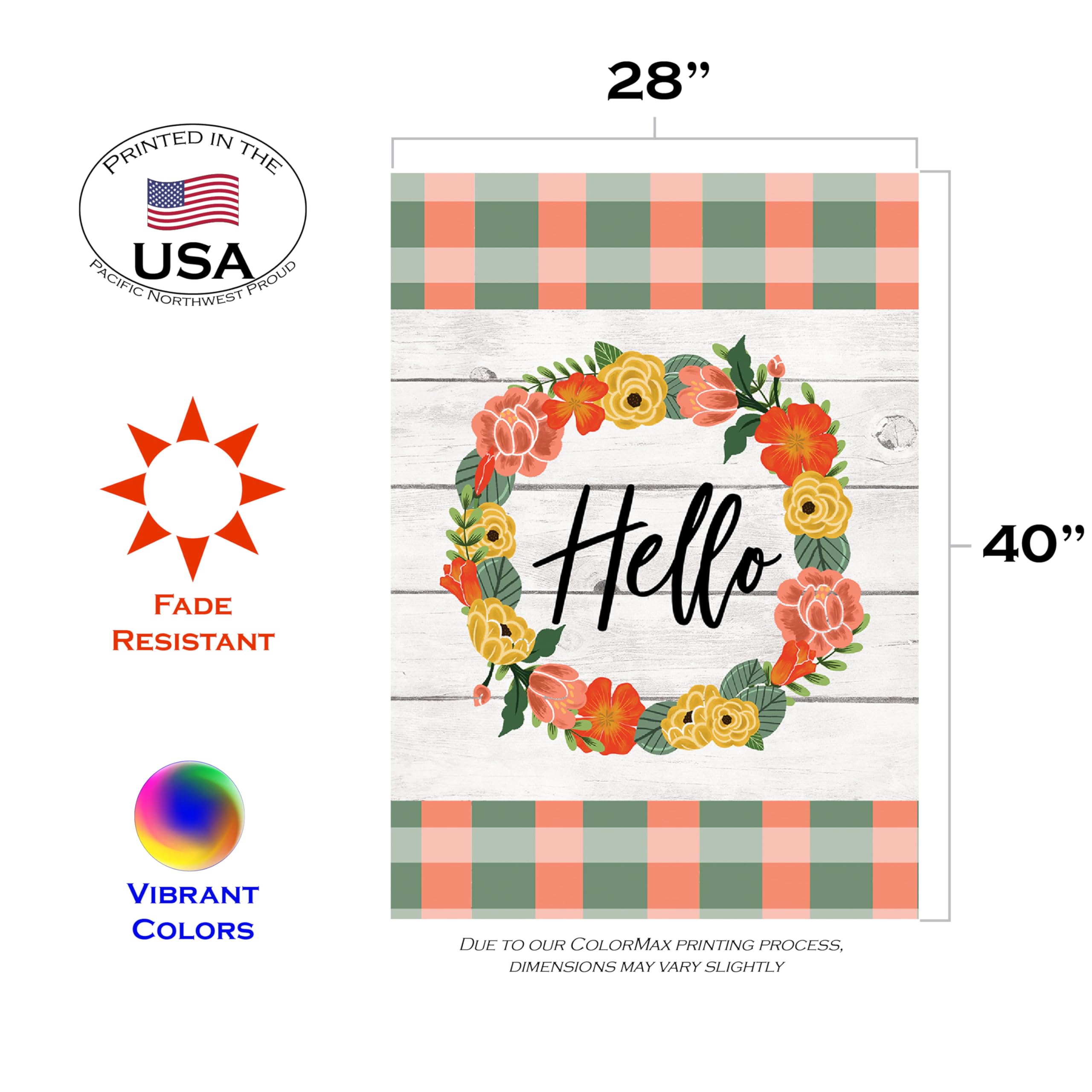 Toland Home Garden Door Mat Toland Home Garden Perca De Abedul Decorativo USA Toland House Flag Covers