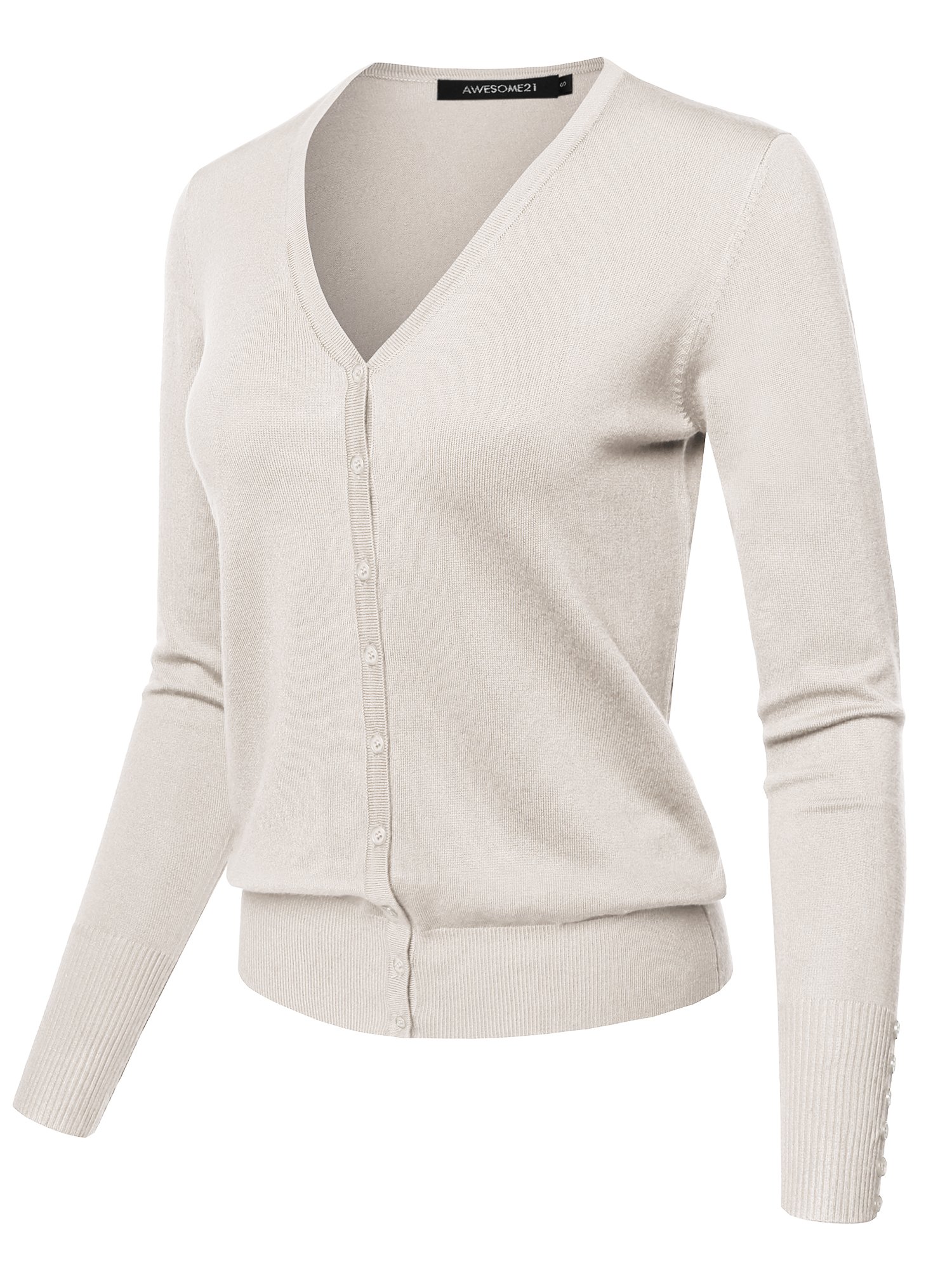 Women's Basic Solid Cardigan