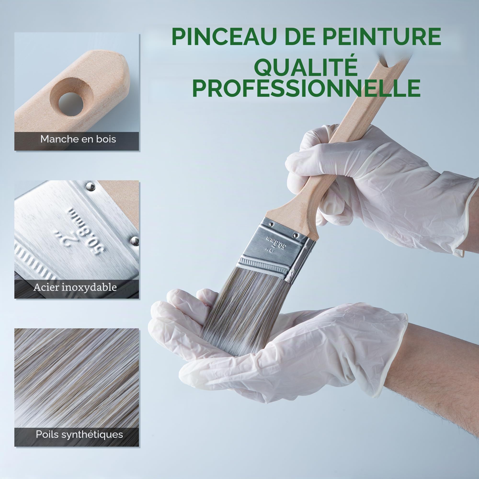 Kit de 21 Couleurs de 23 cm avec Remplissage jetable, Mini Couvercle en Mousse, Rouleau de Peinture en Microfibre de 9" avec Rouleau de Peinture