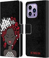 Vista 189 de Head Case Designs Funda de piel con licencia oficial de AC Milan Dream Big Children compatible con Apple iPhone 13 Mini