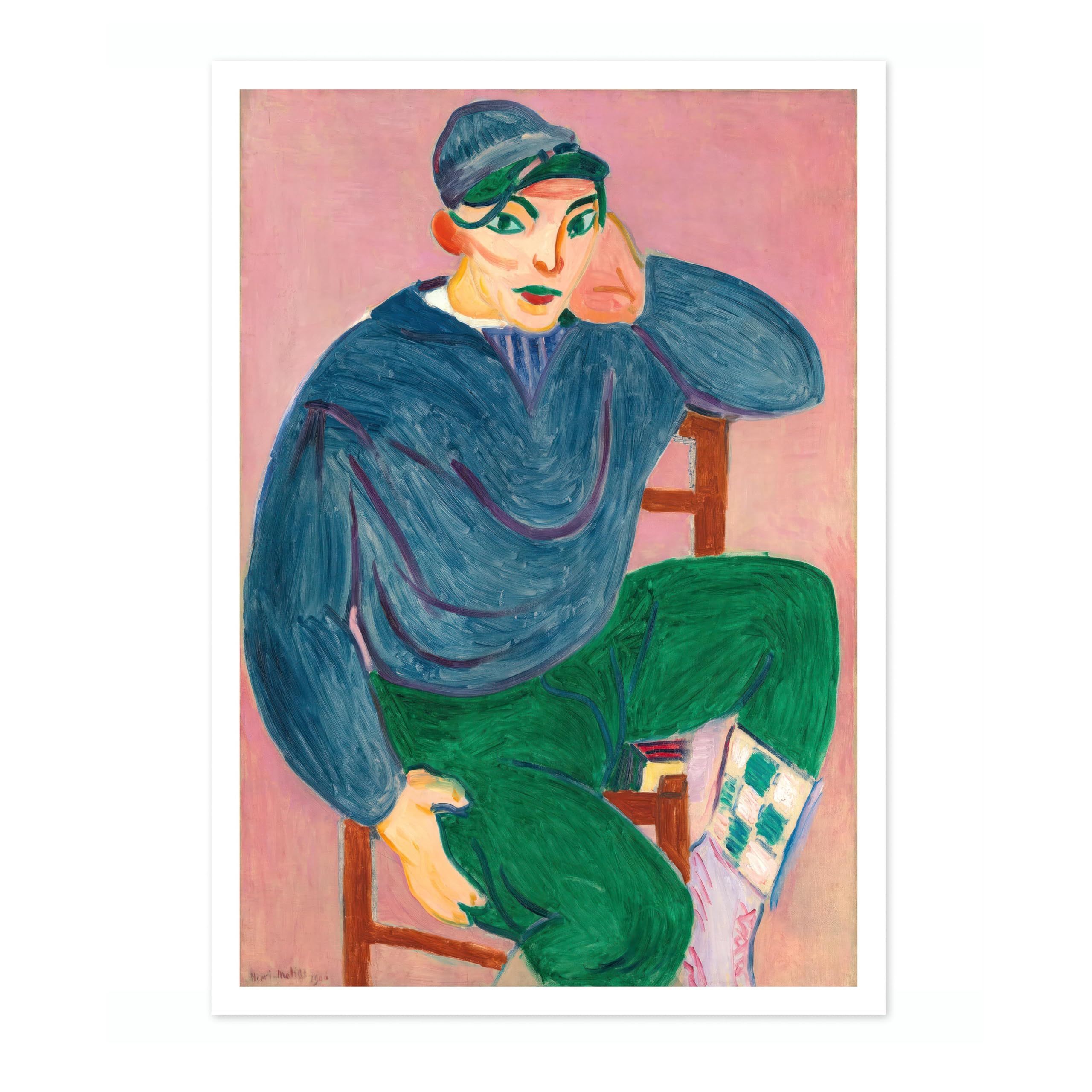 The Young Sailor Ii Henri Matisse Poster. Classic Art Painting Print, Art Exhibition Neutral Wall Art, Modern Minimalist Home Decor Picture, Archival Matte, A3 (Print Only) - 42x29.7cm