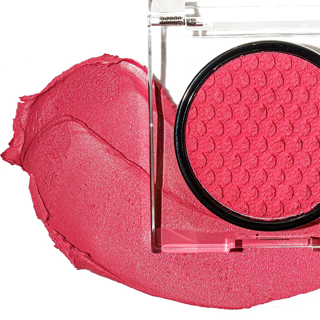 Never Settle Radiant Cheek + Lip Blush - Cream Blush Multiuse 3 in 1 for Cheeks + Lips and Lids - Non-Toxic & Cruelty Free- Makeup + Skincare - Paraben & Sulfate-free (Fig Pink)