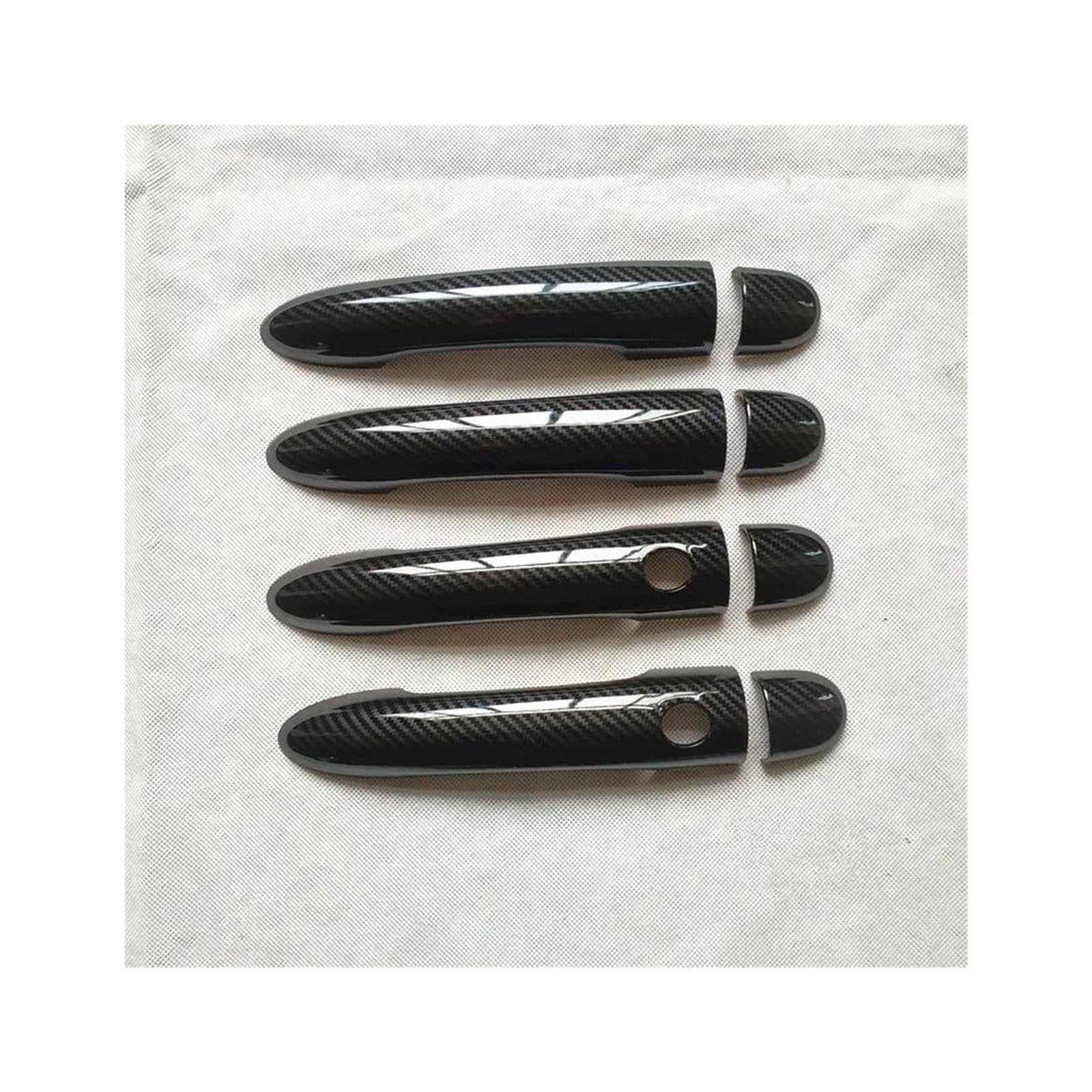 NVNZMFPPW Door Handle Cover Trim Handles Covers for Renault for Megane 2 Ii MK2 Accessories Plastic Imitation Carbon Fiber(K2)