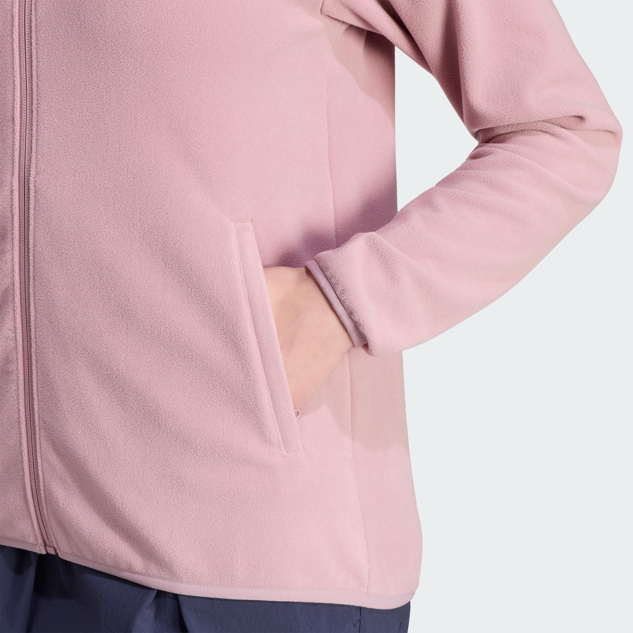 adidas Women's Terrex Multi Essentials Fleecejacke, durchgehender Reißverschluss