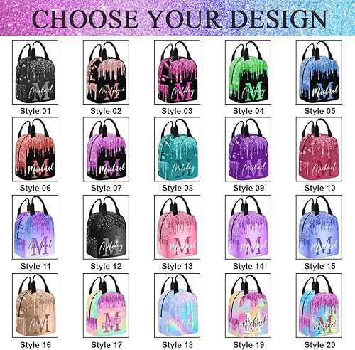 Vista 3 de MyPupSocks Mochila escolar personalizada con nombre personalizado mochila unisex, Multi 00, Personalizado