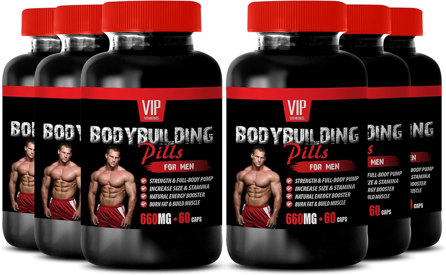 Amazon Com Build Muscle For Men Pre Workout Bodybuilding Pills For Men 660mg 5 Methyl 7 Methoxy Isoflavone 6b 360 Capsules Health Household