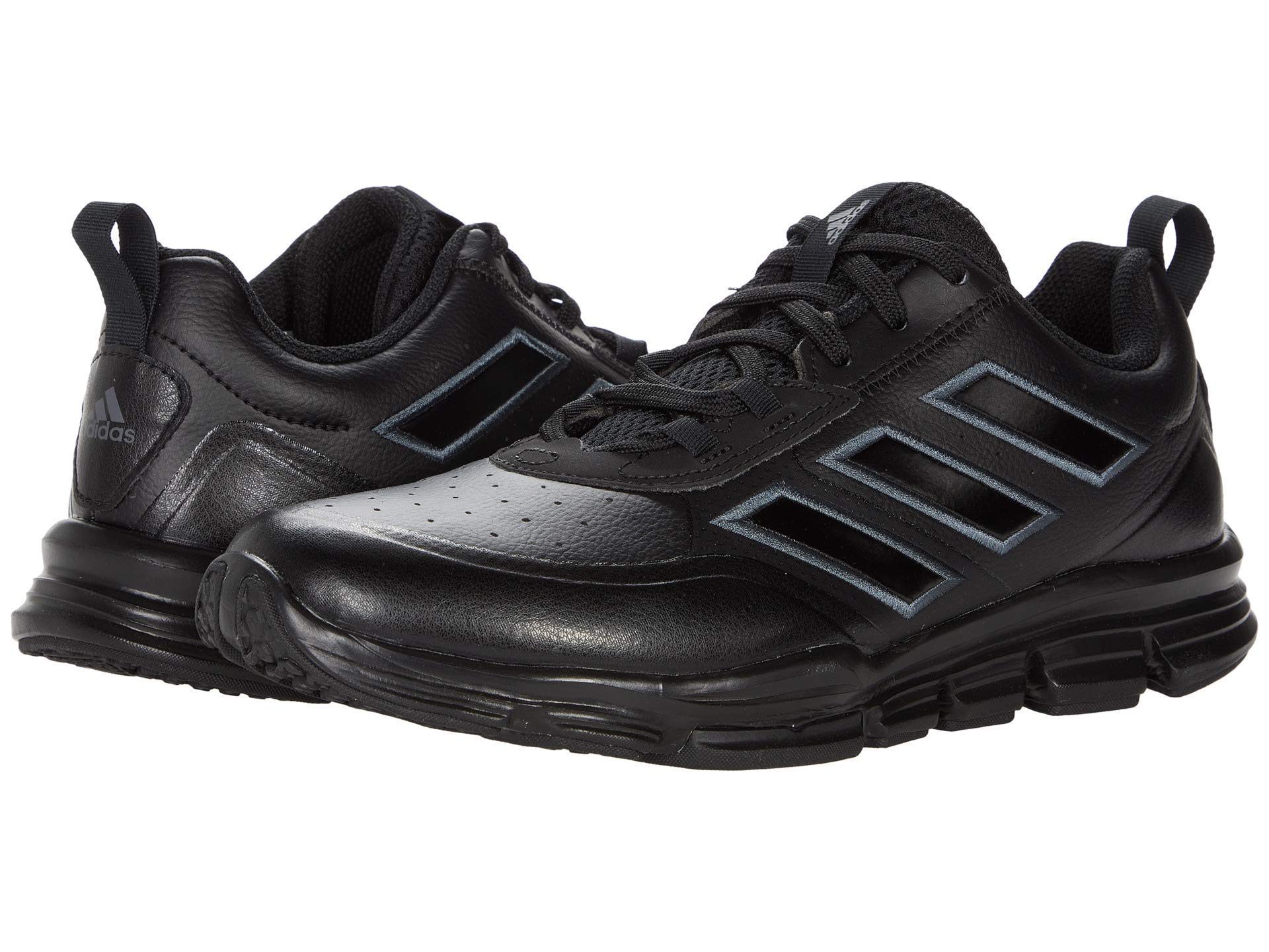 adidas Men's FV9060 Baseball Shoe, Black/Black/Team Onix, 9