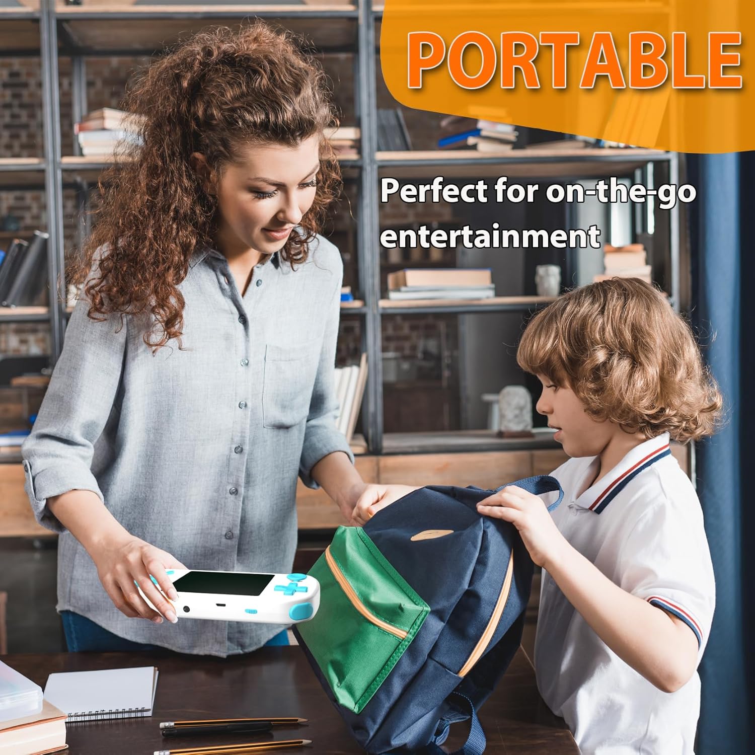 Handheld Games for Kids Adults with Built in 268 Classic Retro Video Games,3.0'' Color Screen Rechargeable Portable Arcade Gaming Player,Boys Girls Travel Electronics Toys Birthday Gift (C-White) - Image 5