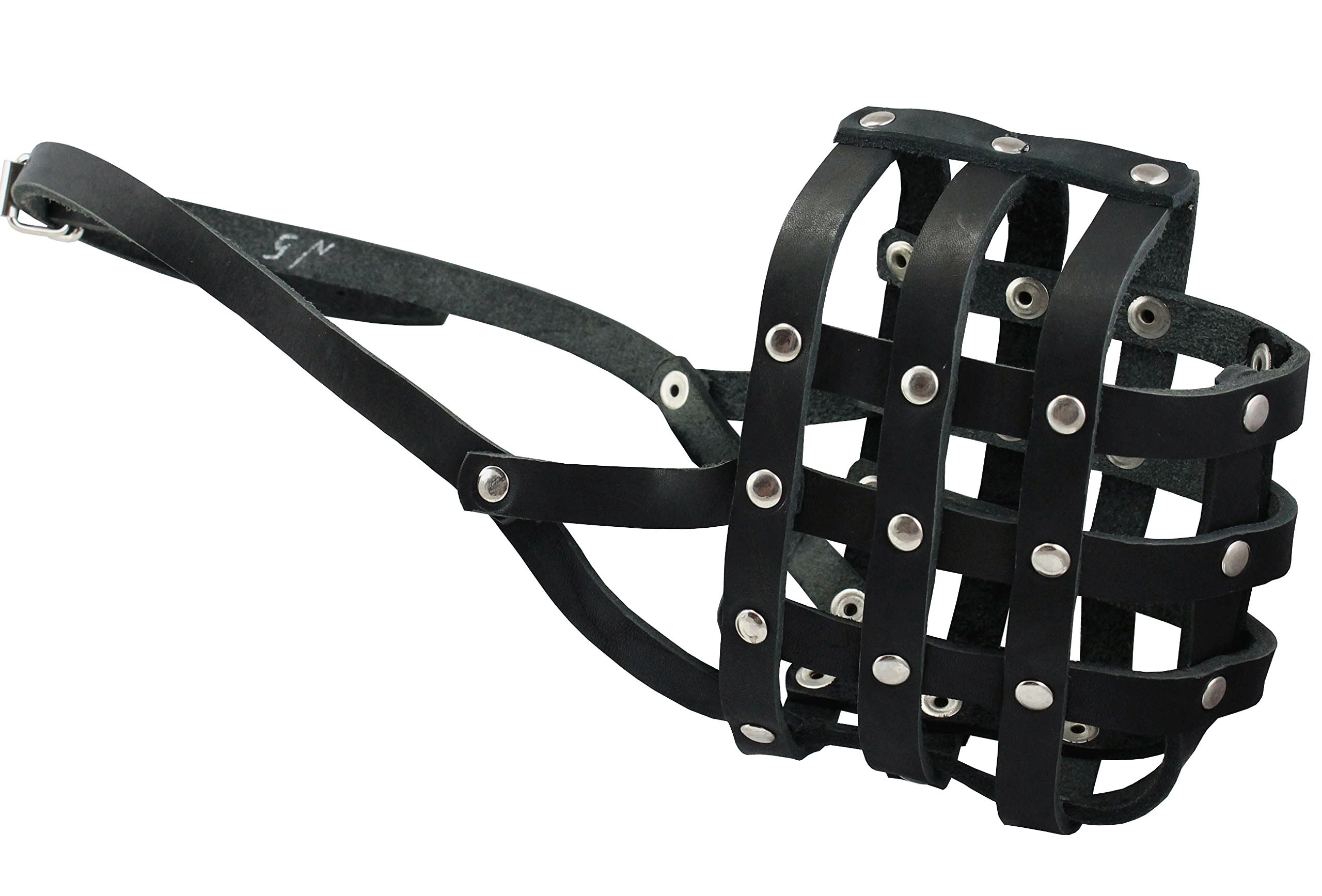 Genuine Leather Dog Basket Dog Muzzle #111 (Circumference 14.3