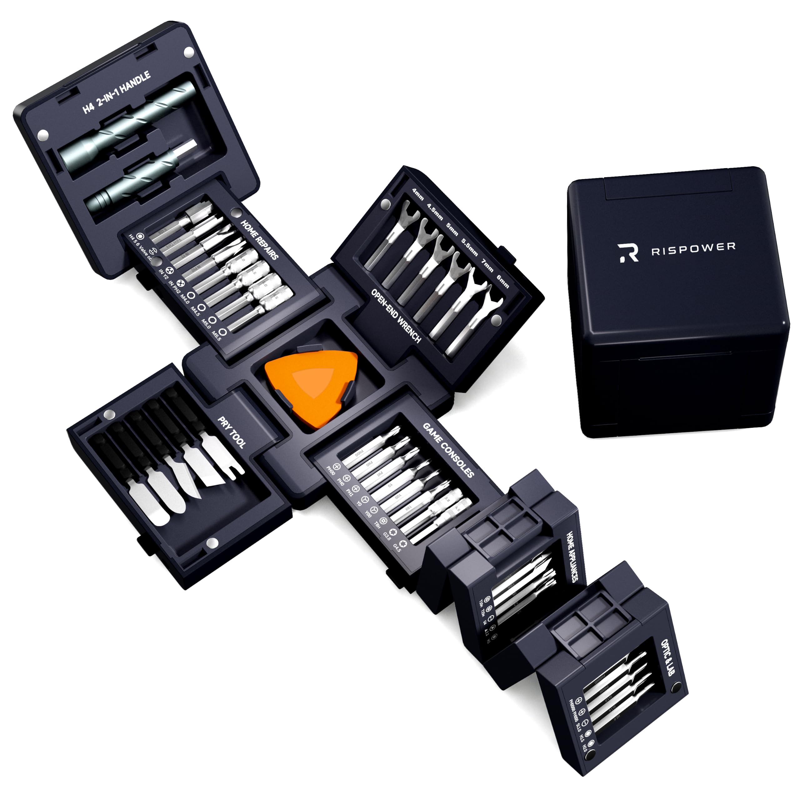 Rispower Magnetic Tool Cube Kit--55 Pcs