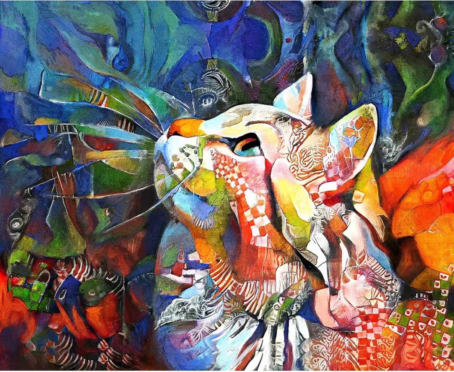 CAYUDEN Paint by Numbers for Adults, 16 x 20 Acrylic Animal