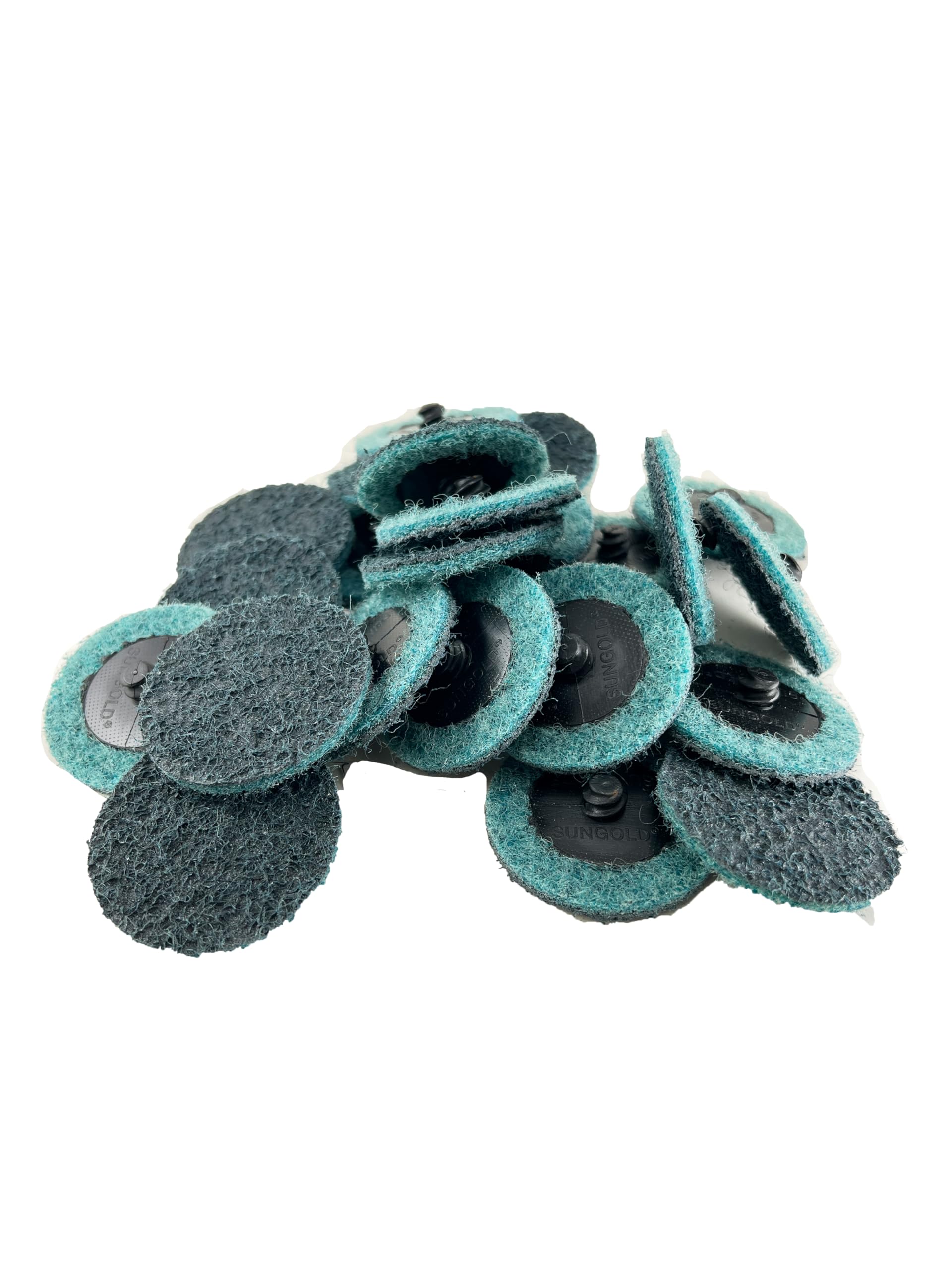 Sungold Abrasives 74901 Very-Fine Non Woven Surface Conditioning R-Type Quick Change Disc, 2-Inch, Blue (25/box)