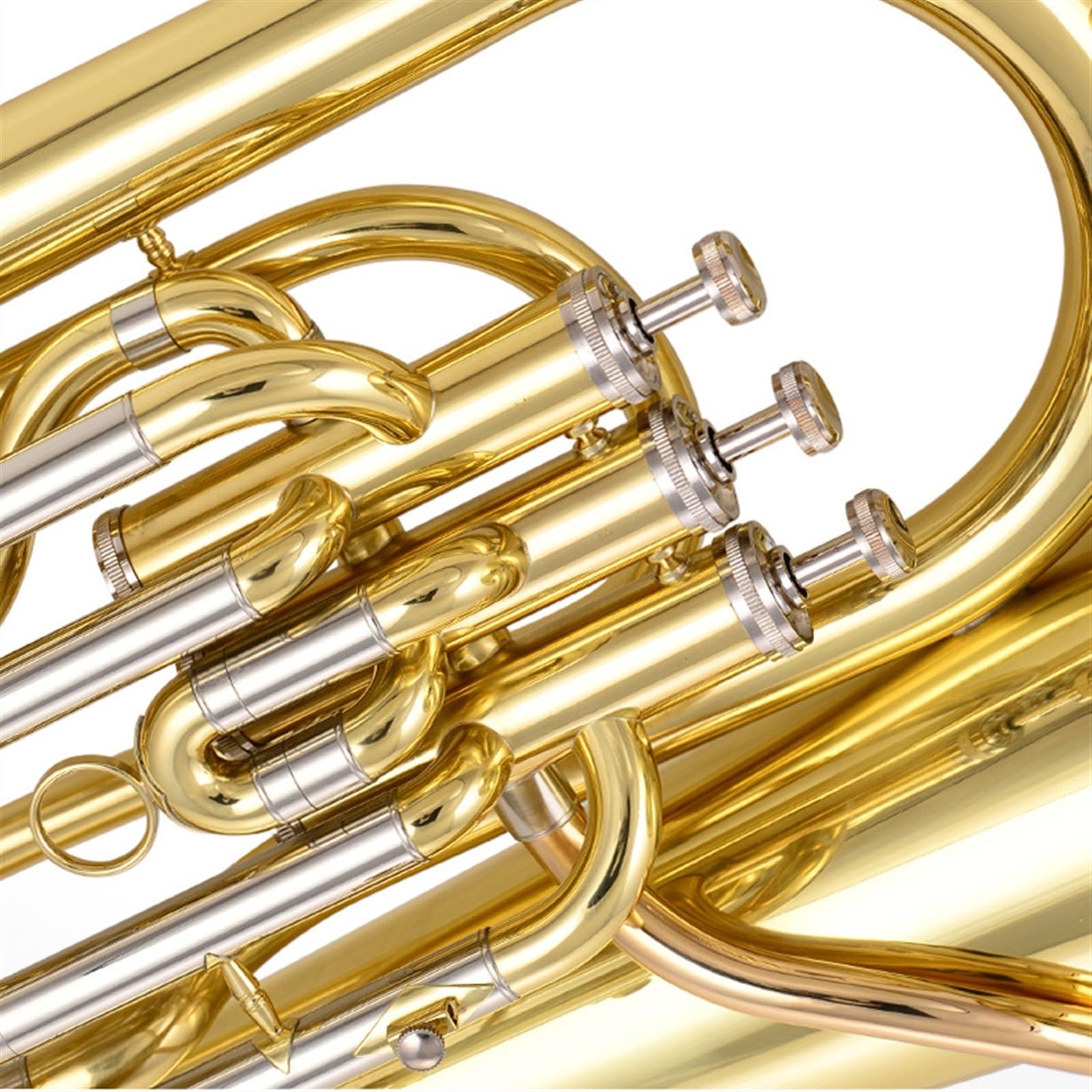 Euphonium Professionnel Euphonium À Trois Supports Et À Clé Latérale, Euphonium Compensé En Sib Avec Étui Et Embout