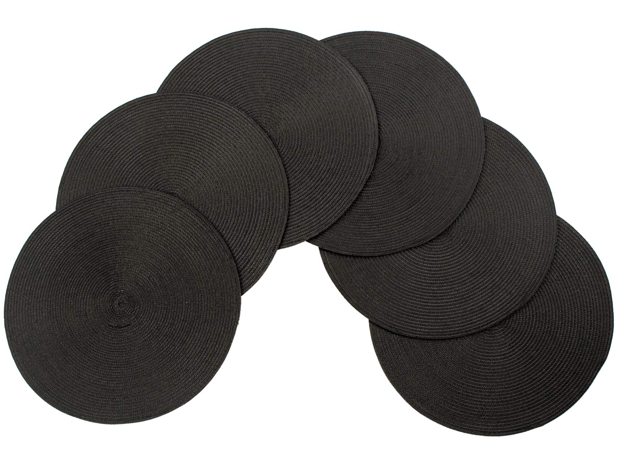 Amidaky Round Woven Placemats Thermal Insulation Dining