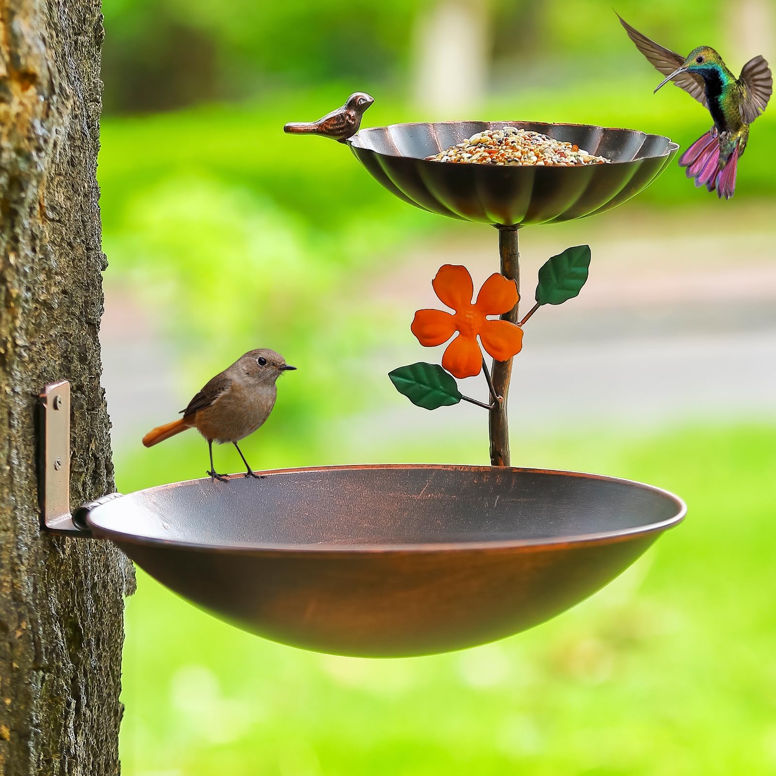Aifeorzo Tree Mounted Bird Bath