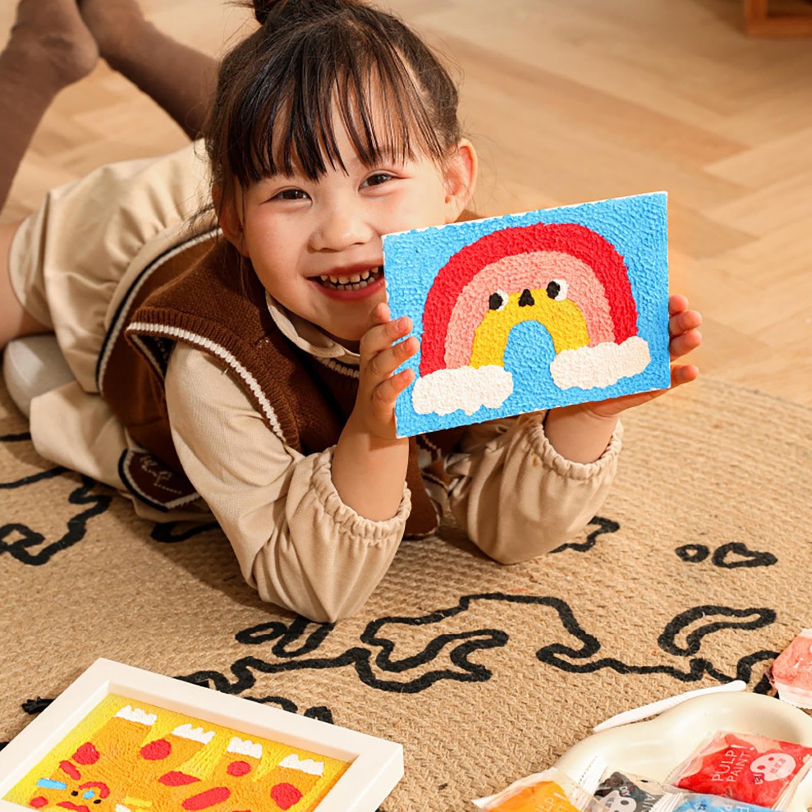 Amazon.co.jp: 子供向けハンドペイント, 子供向けのテクスチャペイント 