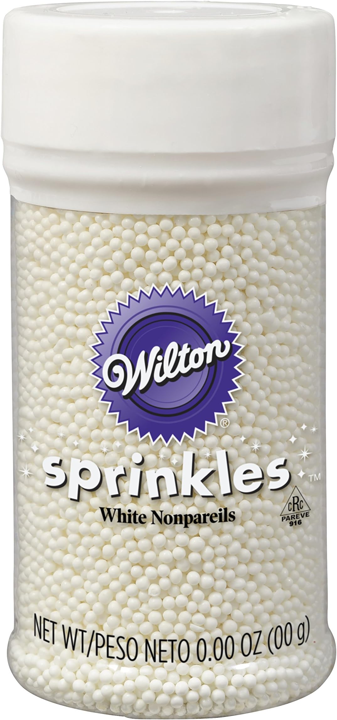 White Nonpareils Sprinkles, 85g (3 oz)