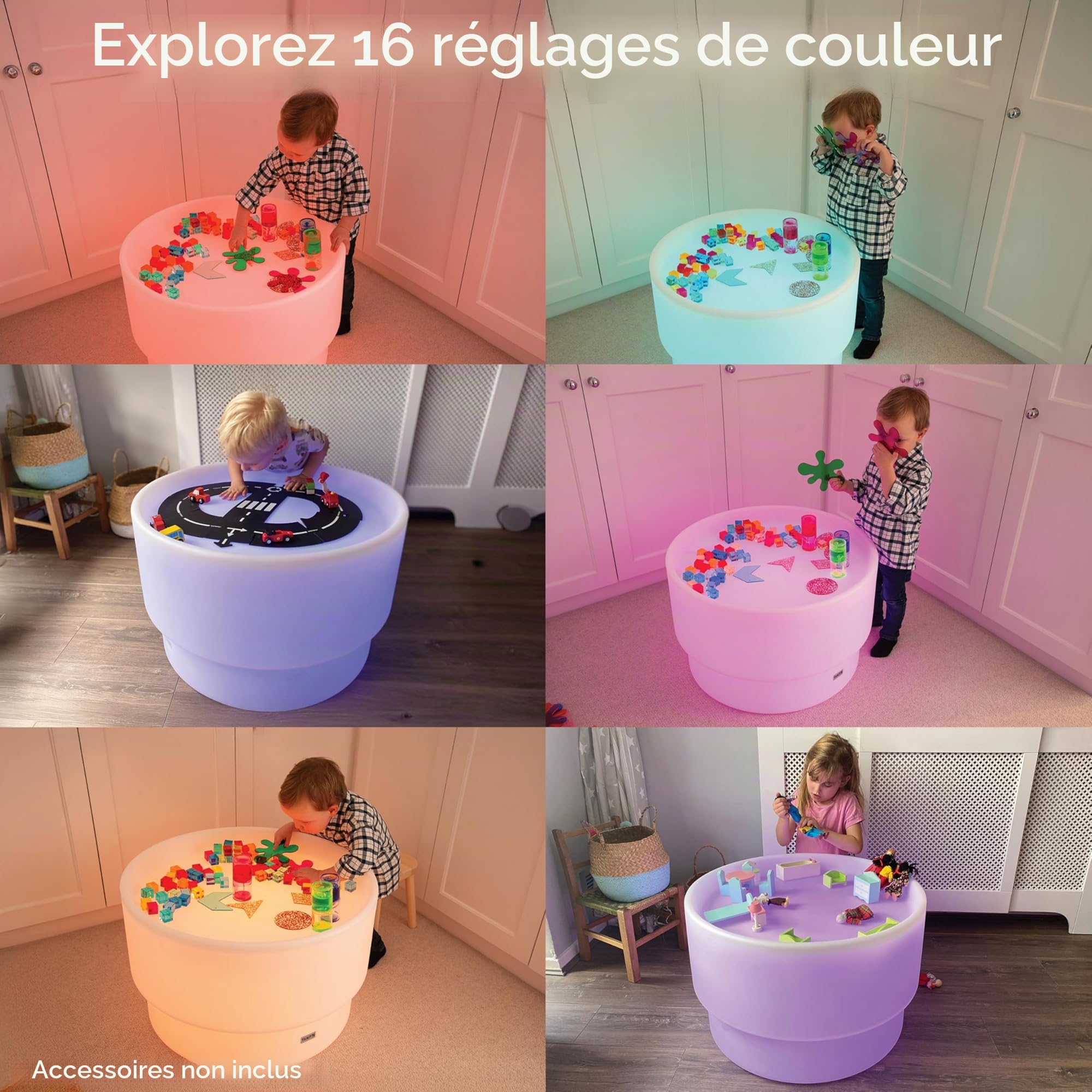 TickiT 75563 Sensory Mood Discovery Table-Colour Changing,White