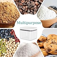 Vista 7 de Brown Sugar Container Airtight, 1.3Qt(42Oz/1.2L) Brown Sugar Keeper Storage Container with Spoon, Clear Food Saver Jar for kitchen