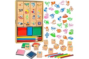 Kids Stamp Kit: Create & Color Your Masterpiece