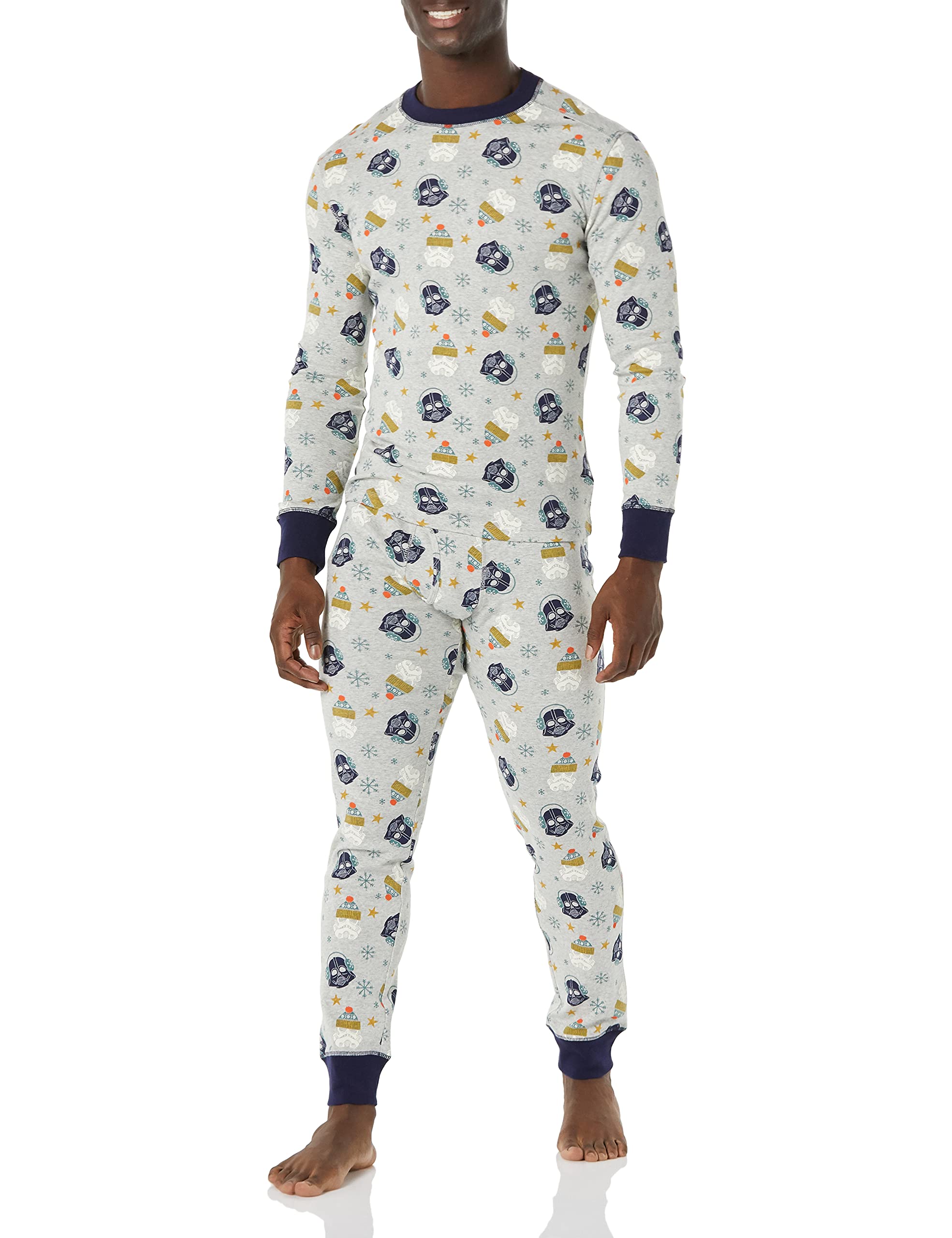 Amazon Essentials Disney | Marvel | Star Wars Pigiama in Cotone Aderente Uomo
