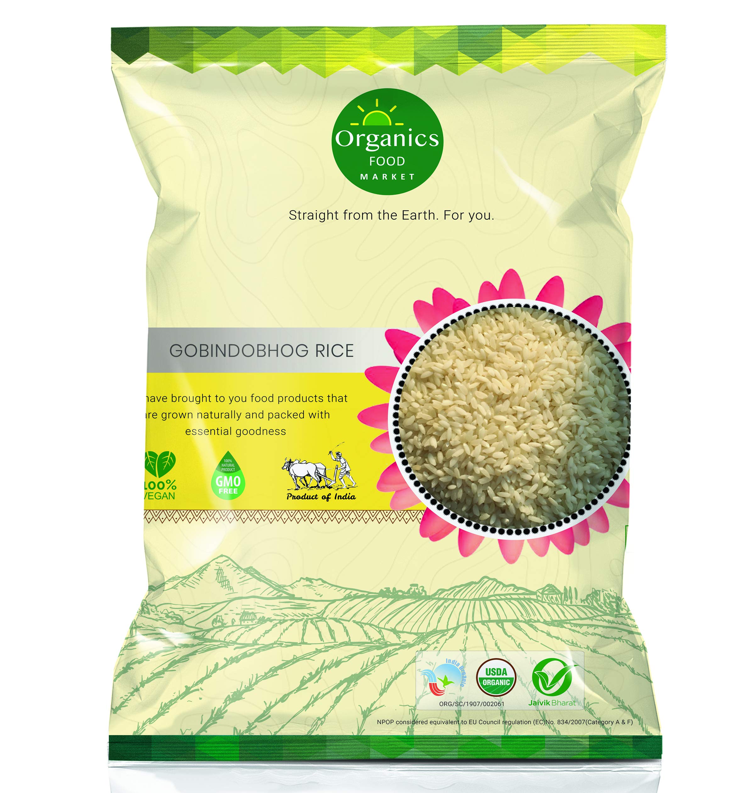 Organics Food Market Gobindobhog Rice (5Kg Pack) | 2 Years Aged Rice (B07ZSWKG64) Amazon Price History, Amazon Price Tracker