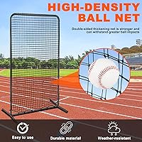 Vista 4 de ShinyRelief I Screen Baseball for Batting Cage Baseball Softball Pitching Screen Net Pitcher Protection Pitching Net Protector with Portable Bag for
