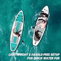 Anyoo Felfújható Stand Up Paddle Board Teljes Szett Táskával és Kiegészítőkkel 2