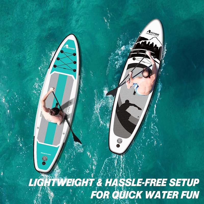 Anyoo Felfújható Stand Up Paddle Board Teljes Szett Táskával és Kiegészítőkkel
