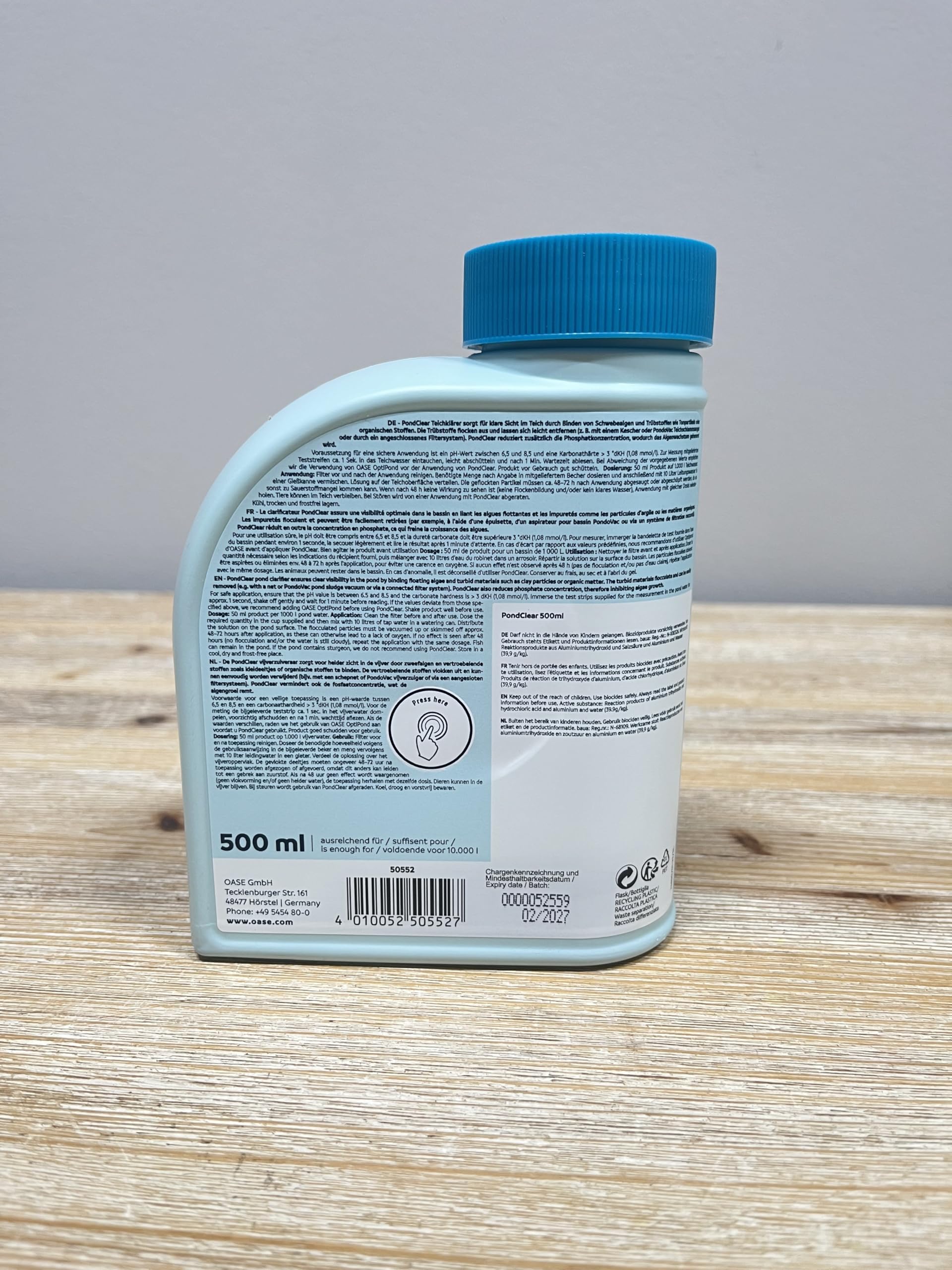 Oase Aquaactiv Pondclear Środek do Czyszczenia Stawów, 500 ml