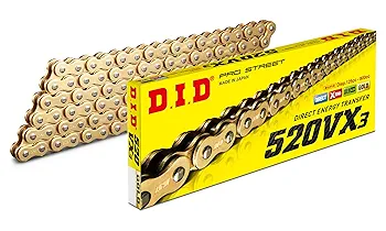 DID 520ERVT-GOLD 大同工業株式会社 D.I.D バイクチェーン DID 520ERVT-GOLD 大同工業株式会社 D.I.D バイクチェーン DID