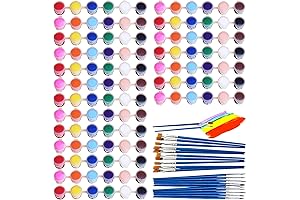 Aulufft - Mini Acrylic Paint Set Designed for Kids