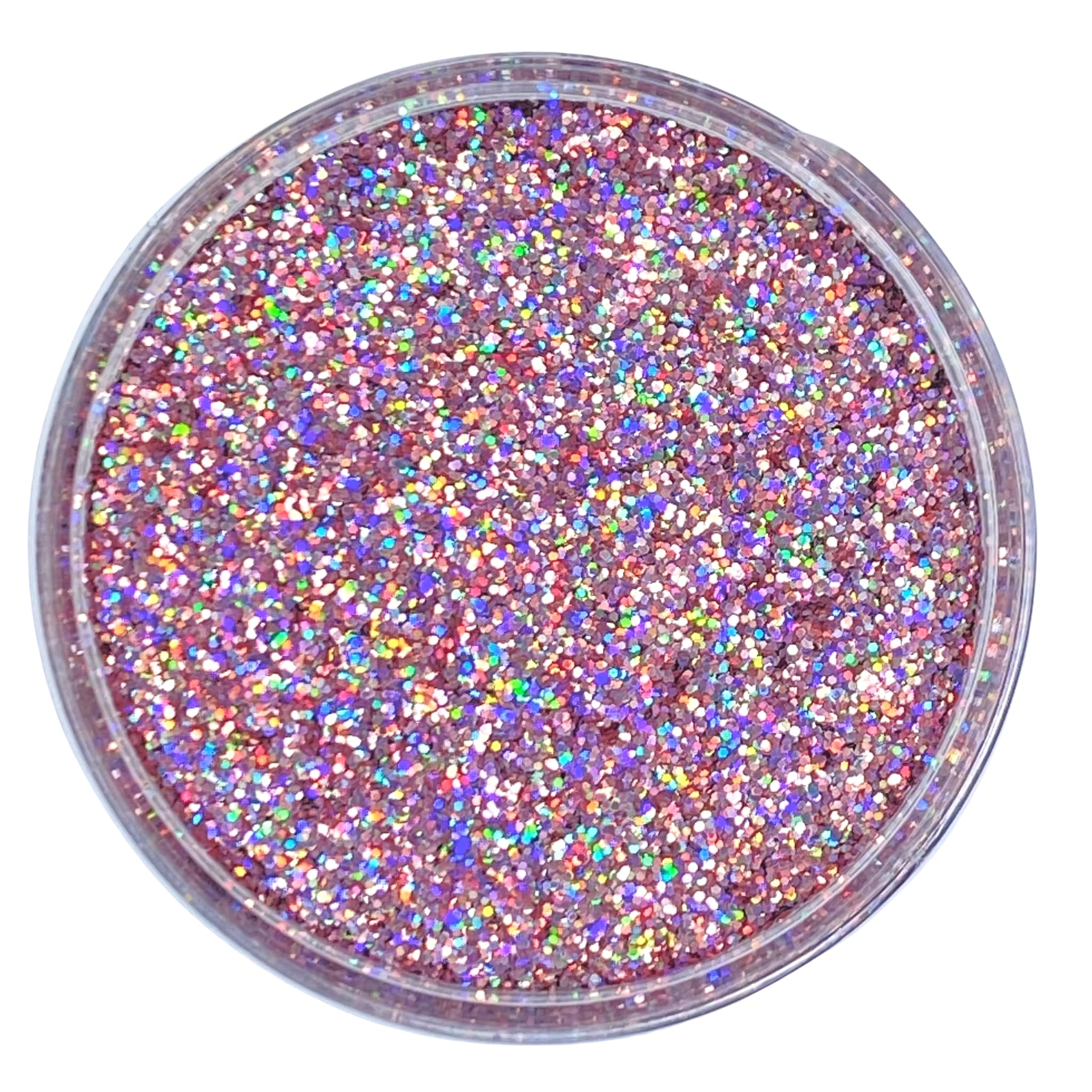 Twisted Sister - Pink/Rose Gold Super Holographic Fine Glitter Mix - Glitter for Art, Nails Resin, Epoxy, Personalized Tumblers, Slime