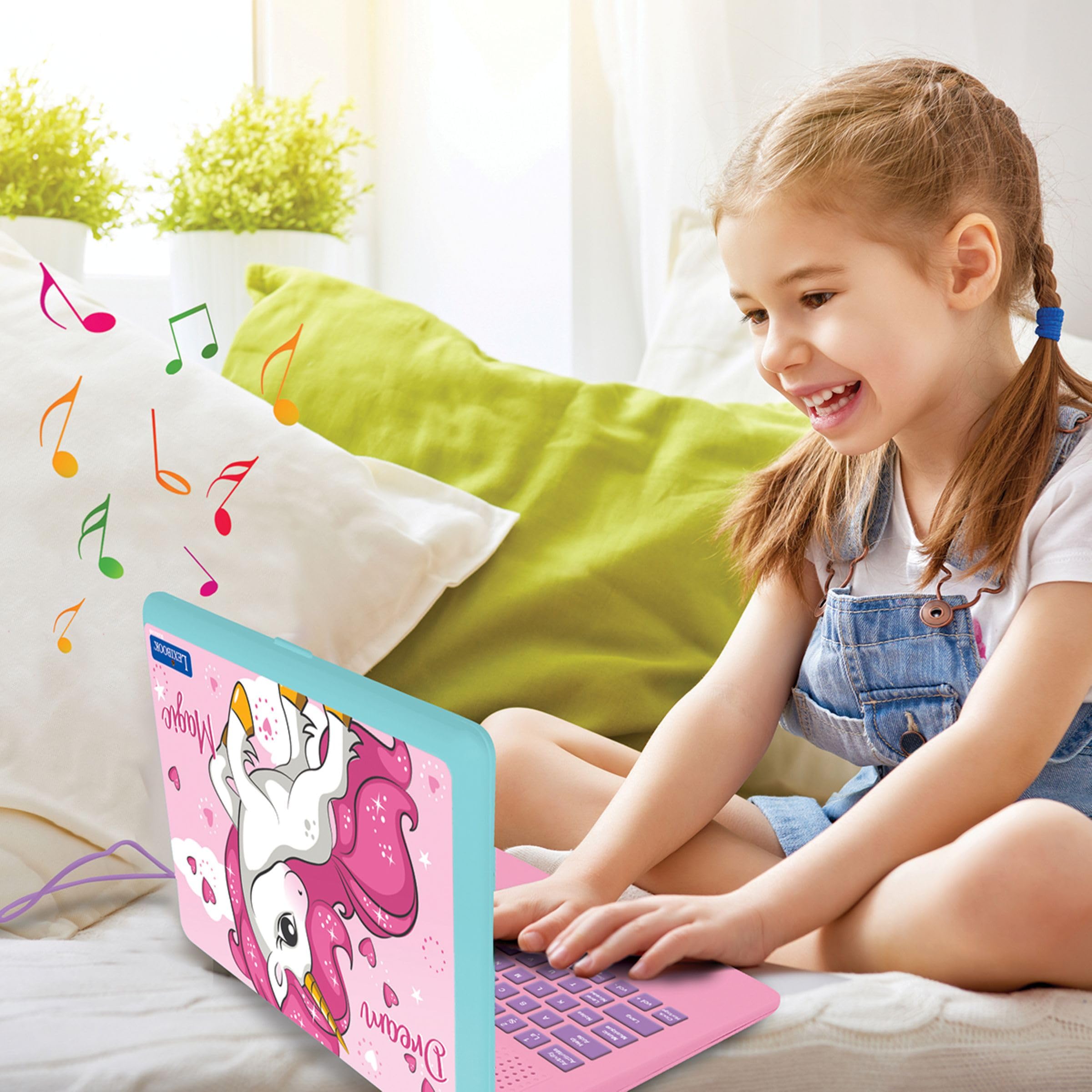 LEXIBOOK, Unicorn, Bilingual ENGLISH/POLISH Educational computer, Toy for children with 124 language, writing, maths, logic - Image 4