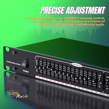 Amazon.com: Audio Equalizer, Dual Channel 15-Band Equalizer