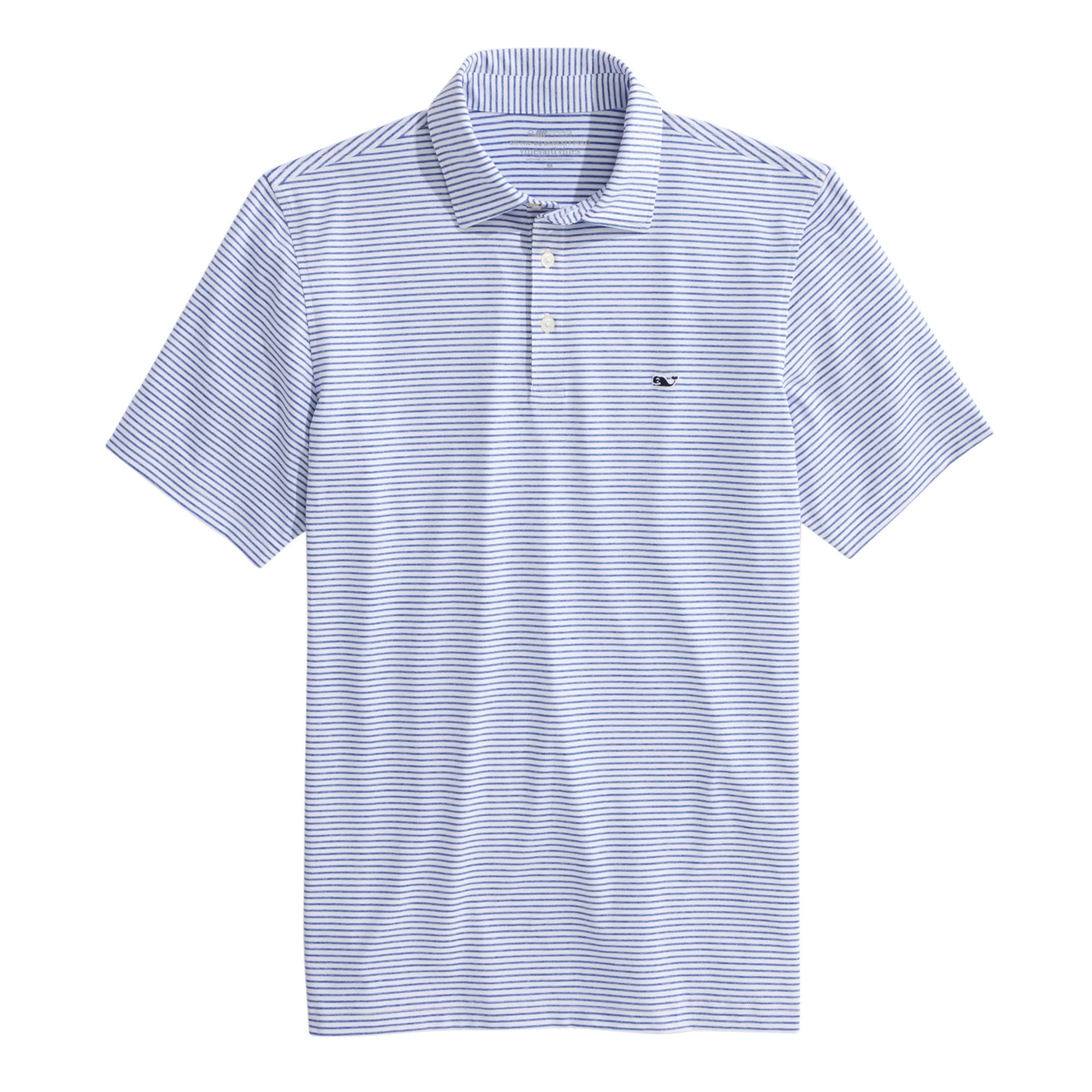 Vineyard Vines Bradley Stripe Sankaty Polo for Adult in Yacht Blue Tejeda, Medium