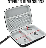 Vista 5 de USA Gear Funda para reproductor de MP3 compatible con Apple iPod Touch 7ª generación, 6ª generación, Walkman, Innioasis Y1, tarjeta de memoria, Negro