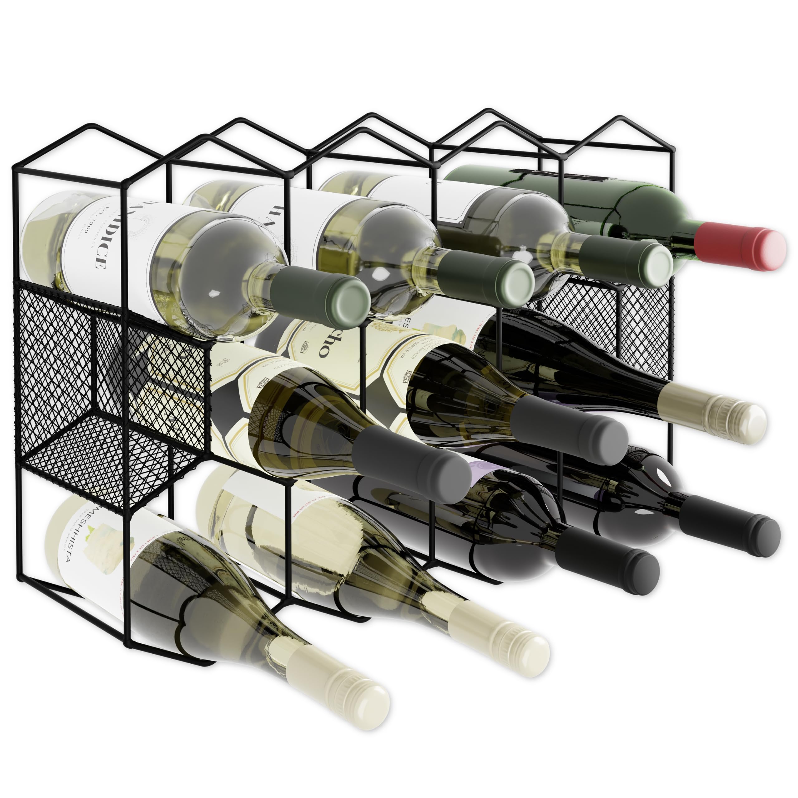 Lenmar Serie LOFT Weinregal Aus Metall Für Flaschen, 7