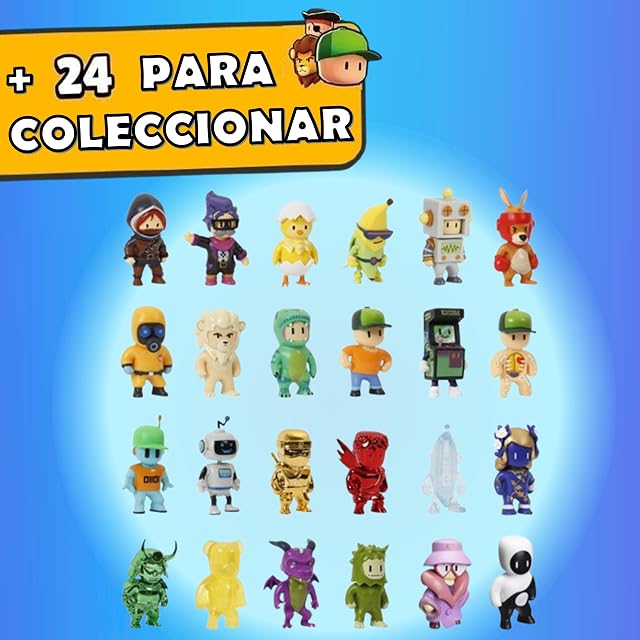 Foto 2 de 5 de Bizak Stumble Guys Pack 8 Figuras de acción Set Banana + Hatchiling, Personajes para coleccionar