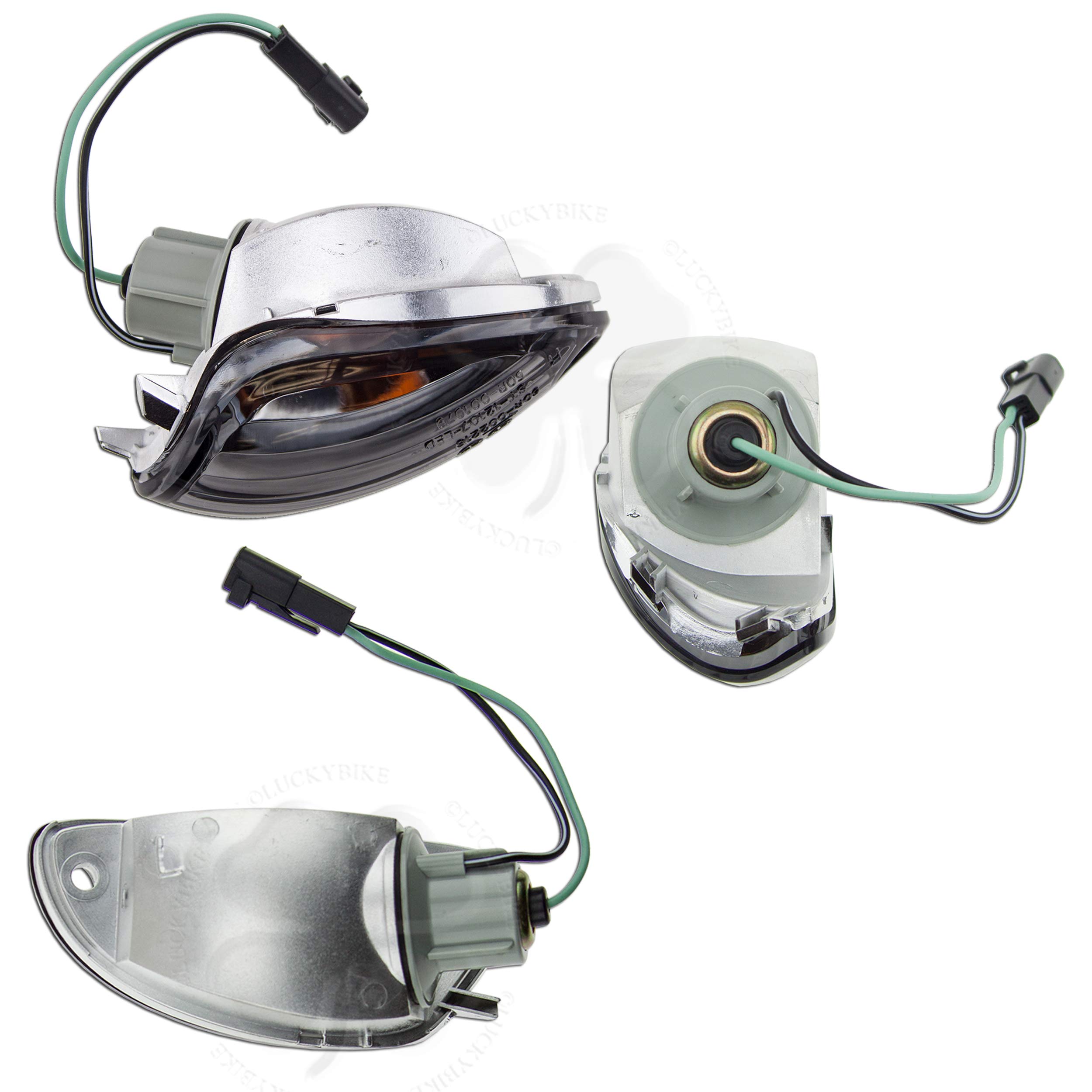 Amazon.com: NoCut Front Mirror Turn Signal For Suzuki GSXR 600 750