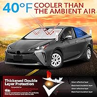 Vista 161 de KAYZT Parasol para parabrisas para Toyota Tacoma 2016-2025, plegable, accesorios de ajuste personalizado para ventana delantera