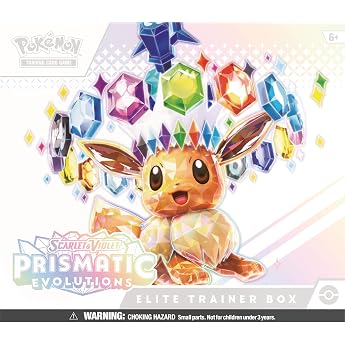 Pok mon - Trading Card Game Scarlet and Purple Prismatic Evolutions Elite Trainer Box Multi-Colour The Company International 100-10013 C EN 45