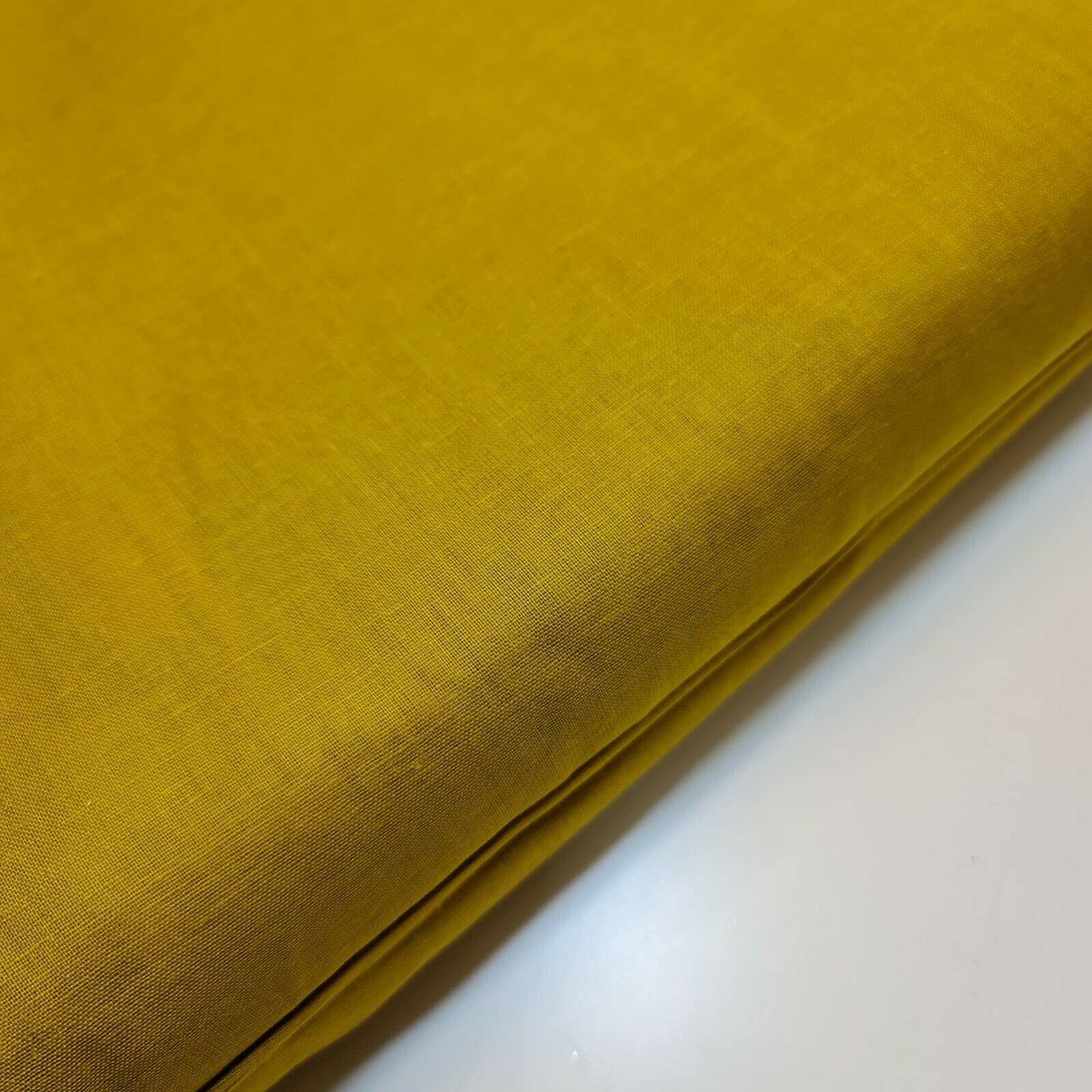 100% Cotton Soft Muslin Voile Cheesecloth Mulmul Fabric Draping Curtains 44" (2 Meter, Olive Yellow) โ image 1