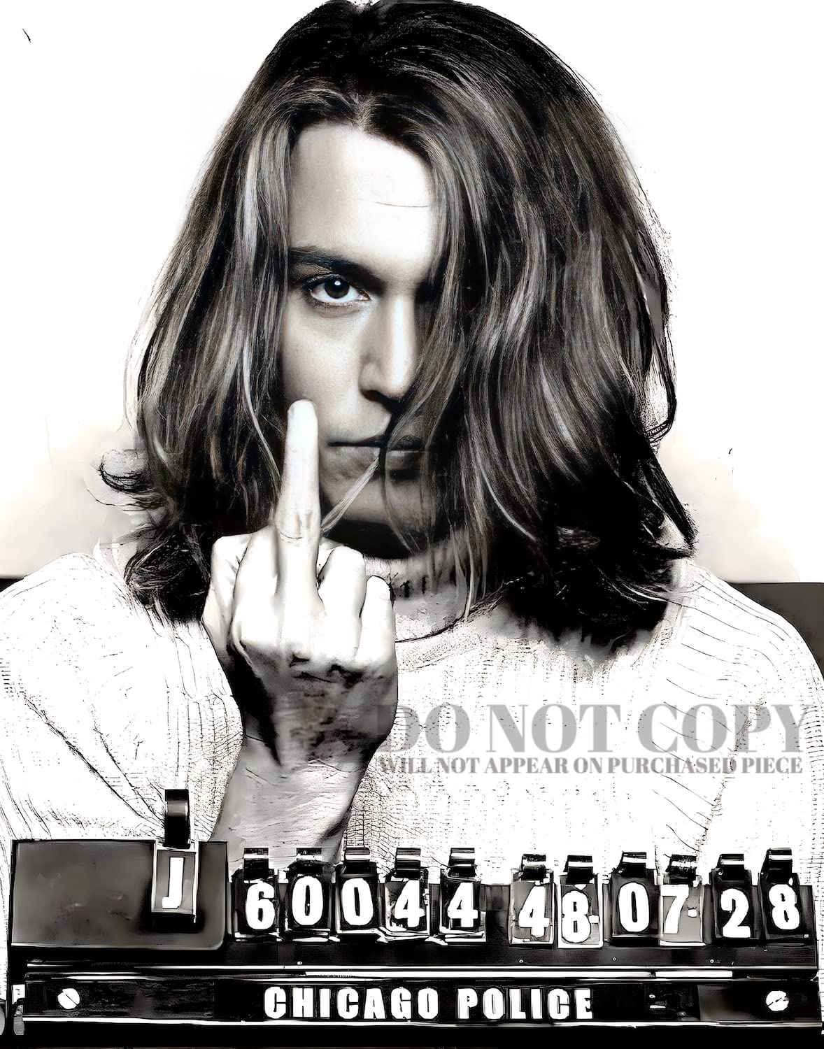 Amazon.com: Johnny Depp Mugshot Photograph 8 X 10 - Magnificent