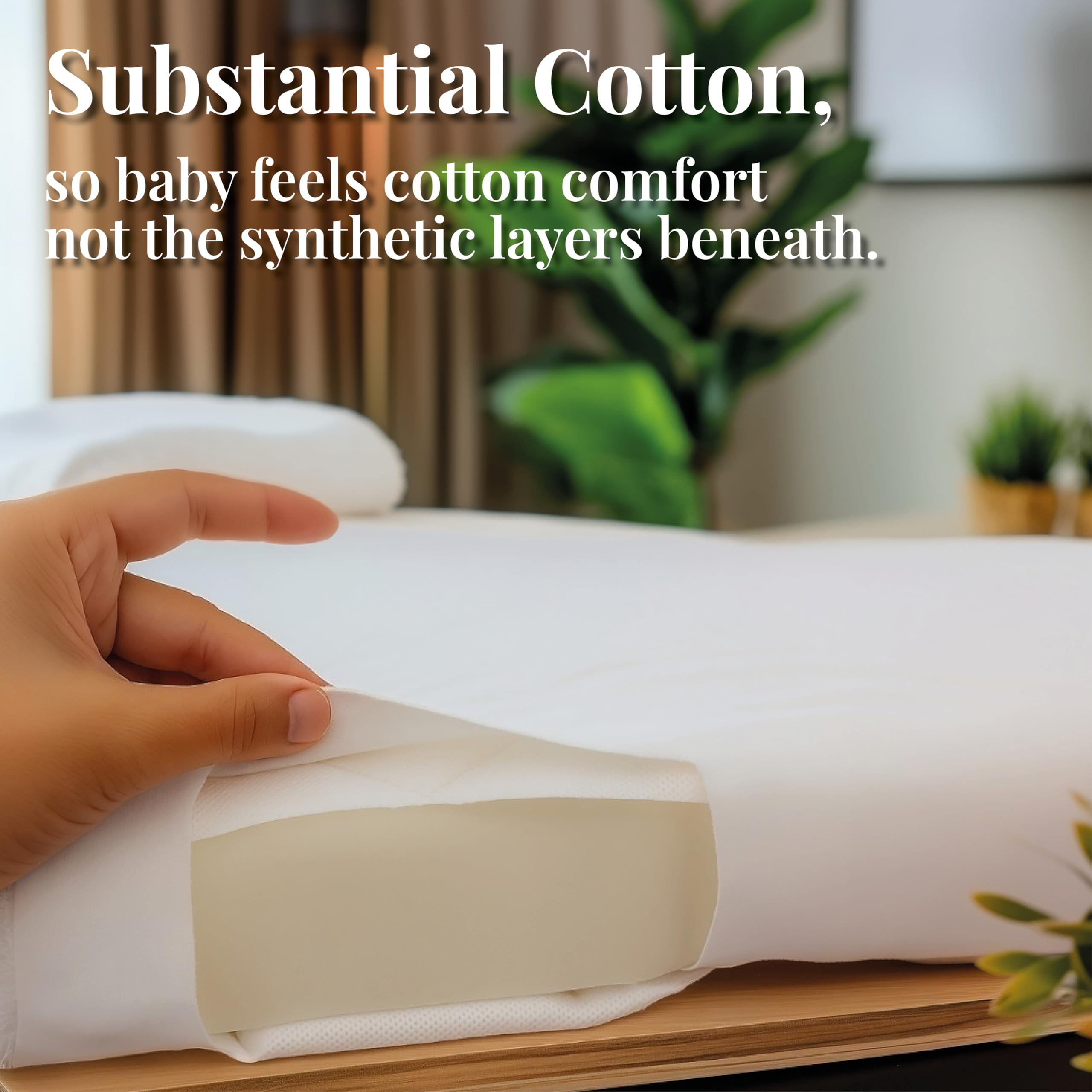 GOTS Organic 2 x Cot Sheets 120x60 Fitted - Cozy & Luxurious – 190GSM Organic Cotton - Baby Cot Sheet - 100% Organic Combed Cotton Baby Bedding - Cot Bed Sheets 60 x 120 - 5