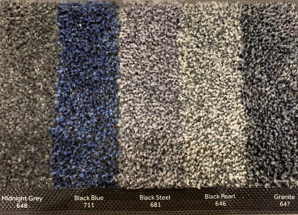 Portifera Access Duo - Felpudo (85 x 150 cm, color negro y azul)