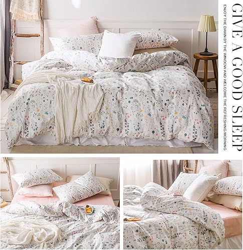 Miniatura 5 de Highbuy Juego de ropa de cama de 3 piezas para niños 1 funda de edredón y 2 fundas de almohada Juego de cubierta para edredón Twin Queen para