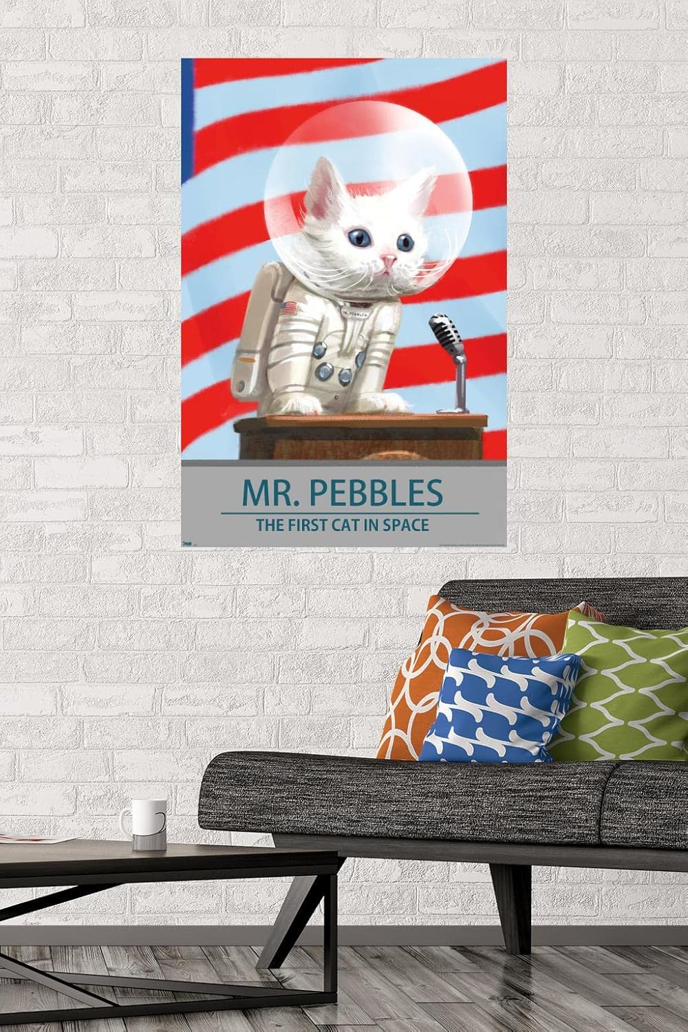 Fallout 4 - Mr. Pebbles - The First Cat In Space Wall Poster, 34L" x 22.4W", Premium Unframed Version - Image 2