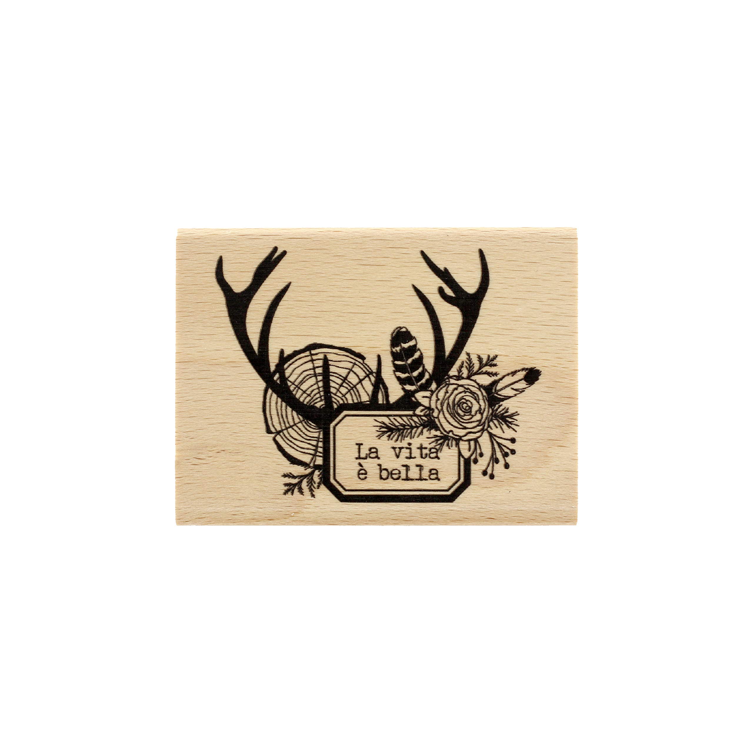 Florilèges Design Stamp, Wood Colour, 60 x 80 mm